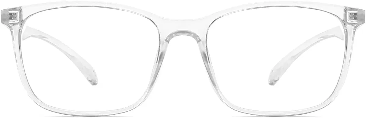 ANRRI Blue Light Glasses Men Women Transparent Blue Light Blocking Computer Glasses Anti Eyestrain Lightweight Clear Frame