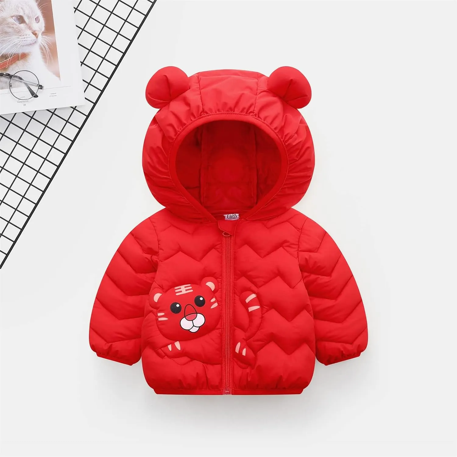 Baby Boys Girls Winter Coats Hoods Light Puffer Down Jacket Outwear Light Puffer Down Jacket Outwear