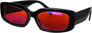 Blue Light Blocking Glasses Women Red Lenses Better Sleep at Night Anti Green Light Eyeglasses