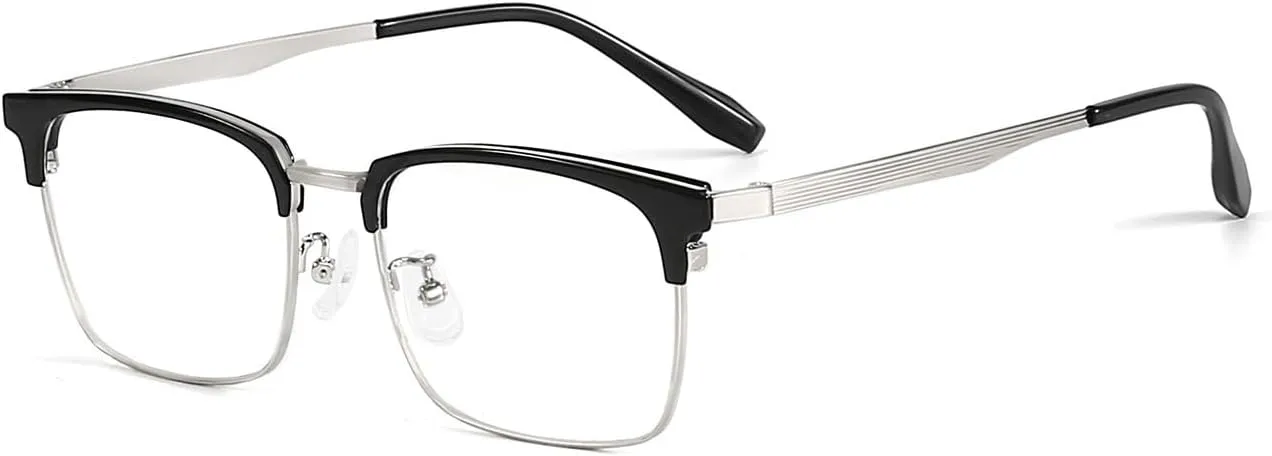 Blue Light Blocking Sturdy Reading Glasses Clear Vision Computer Readers Eyewear Flat Light Mirror for Women/Men