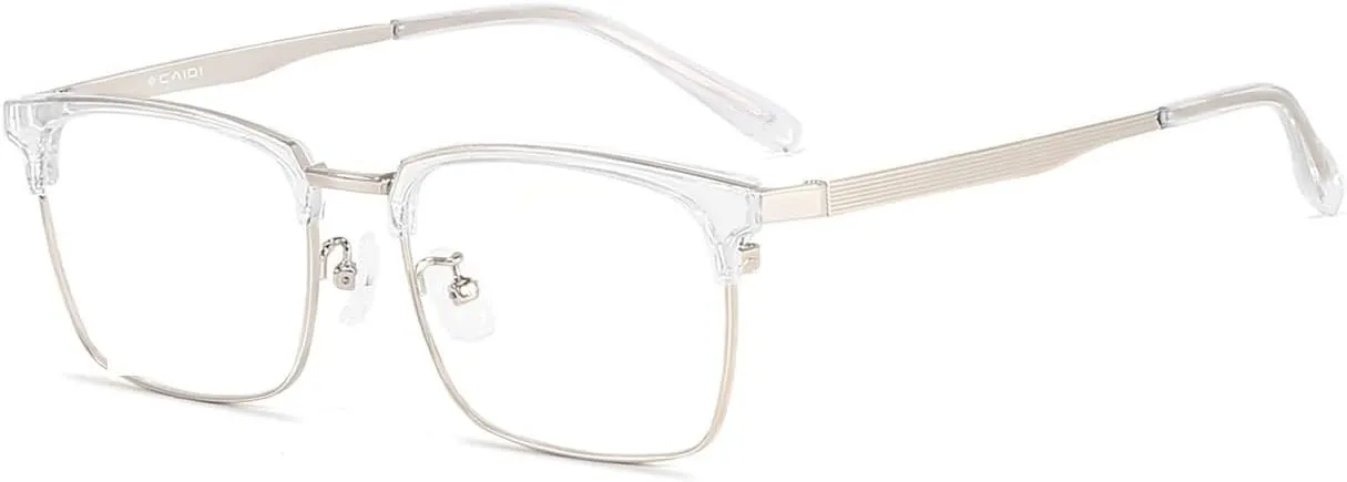 Blue Light Blocking Sturdy Reading Glasses Clear Vision Computer Readers Eyewear Flat Light Mirror for Women/Men