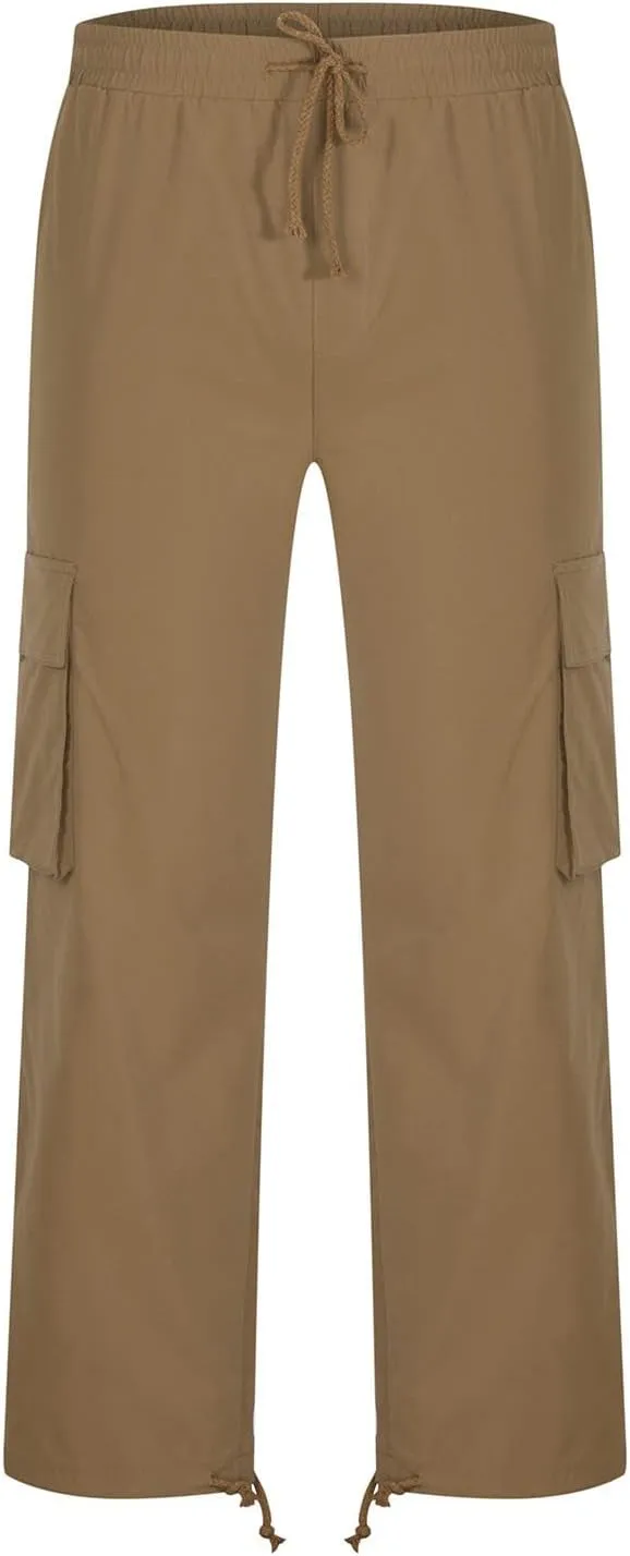 Cargo Pants for Men Casual Baggy Work Hiking Pants Relax Fit Outdoor Big and Tall Workout Joggers with Multi Pockets