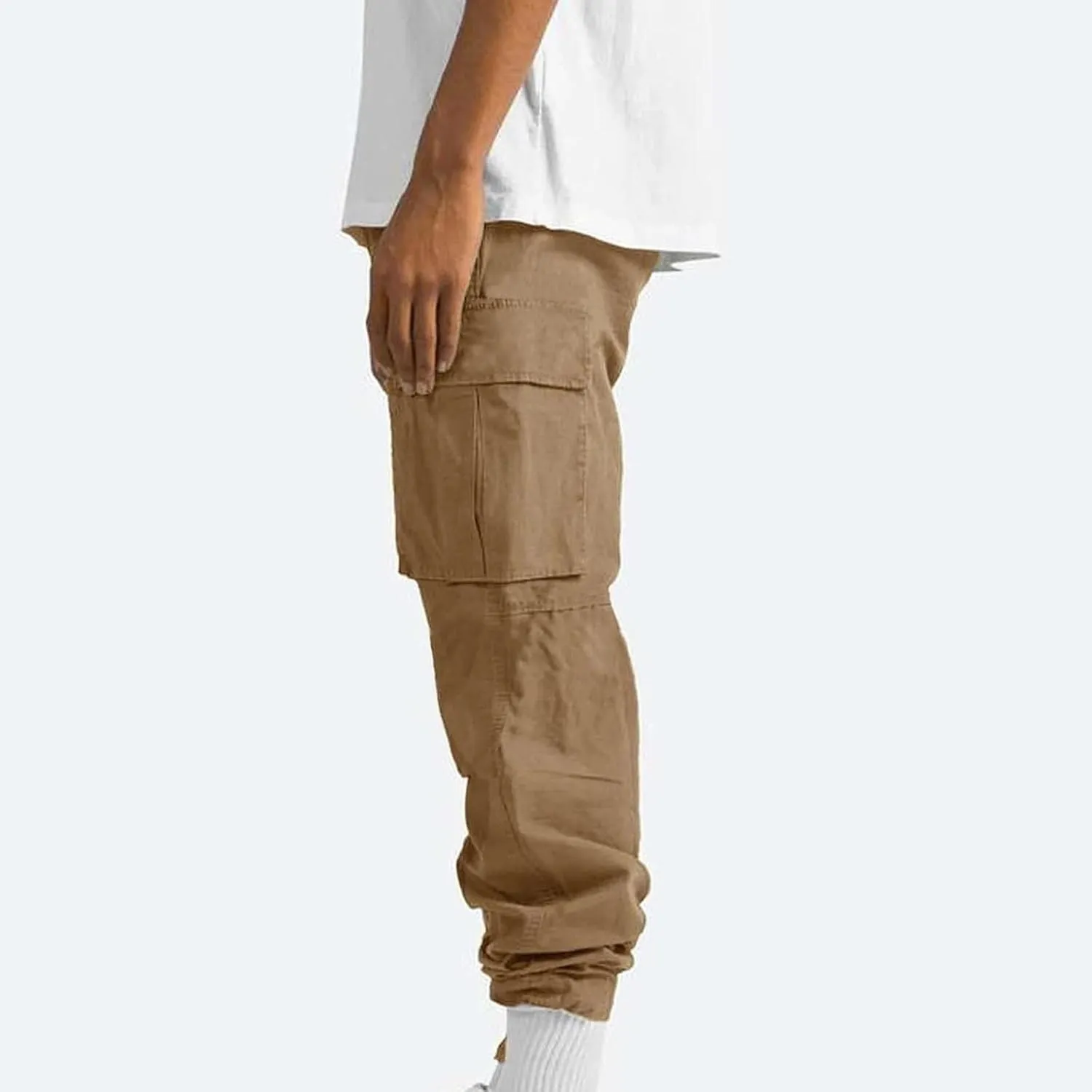 Cargo Pants for Men Casual Baggy Work Hiking Pants Relax Fit Outdoor Big and Tall Workout Joggers with Multi Pockets