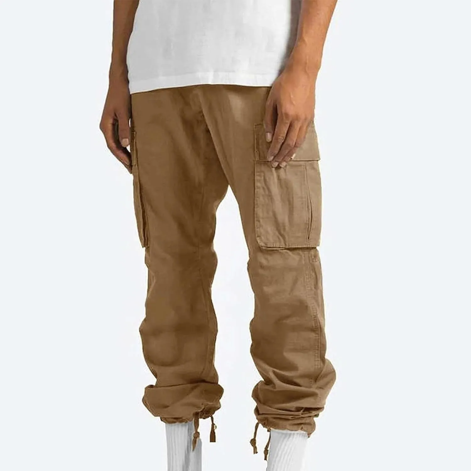 Cargo Pants for Men Casual Baggy Work Hiking Pants Relax Fit Outdoor Big and Tall Workout Joggers with Multi Pockets