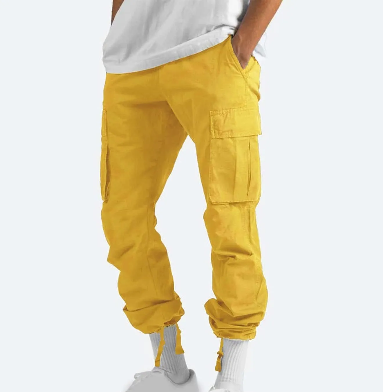 Cargo Pants for Men Casual Baggy Work Hiking Pants Relax Fit Outdoor Big and Tall Workout Joggers with Multi Pockets