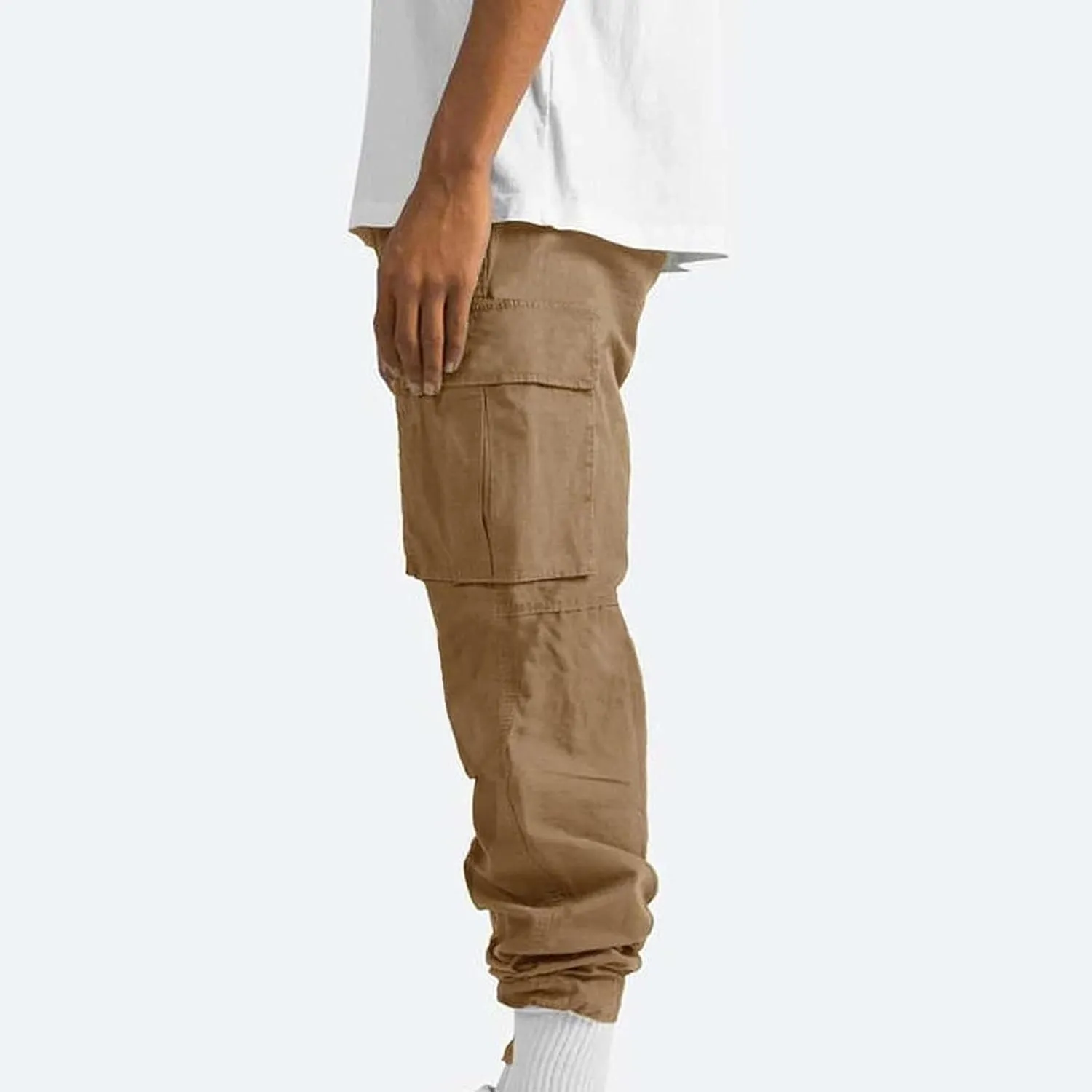Cargo Pants for Men Casual Baggy Work Hiking Pants Relax Fit Outdoor Big and Tall Workout Joggers with Multi Pockets