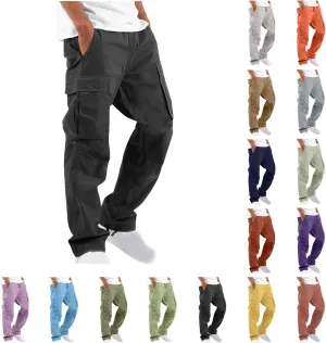 Cargo Pants for Men Casual Baggy Work Hiking Pants Relax Fit Outdoor Big and Tall Workout Joggers with Multi Pockets