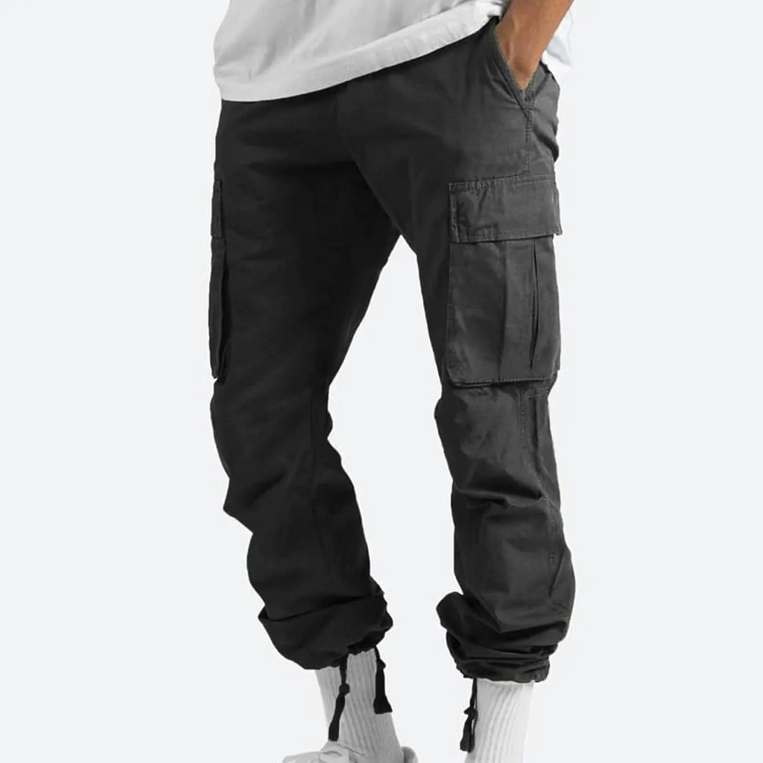 Cargo Pants for Men Casual Baggy Work Hiking Pants Relax Fit Outdoor Big and Tall Workout Joggers with Multi Pockets