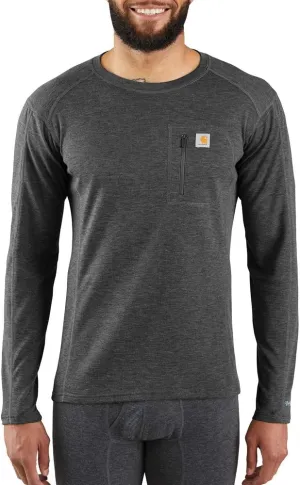 Carhartt Mens Base Force Midweight Thermal Base Layer Long Sleeve Pocket Shirt