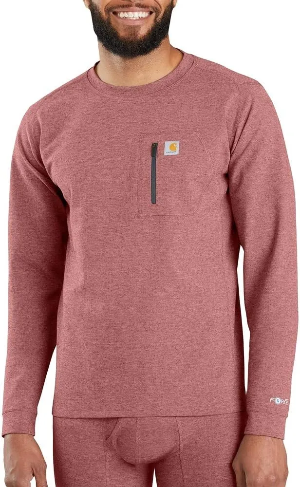 Carhartt Mens Base Force Midweight Thermal Base Layer Long Sleeve Pocket Shirt