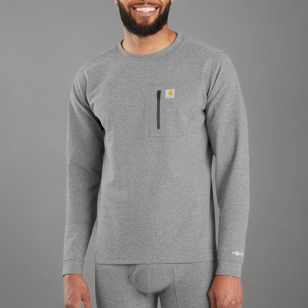 Carhartt Mens Base Force Midweight Thermal Base Layer Long Sleeve Pocket Shirt