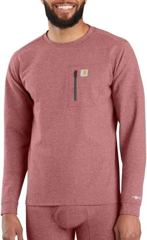 Carhartt Mens Base Force Midweight Thermal Base Layer Long Sleeve Pocket Shirt