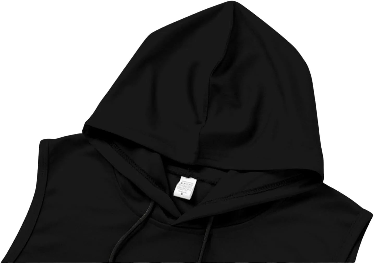 Casual Sleeveless Hoodies for Men Athletic Quick Dry Hooded Shirts Drawstring Pullover Workout Shirts with Pockets