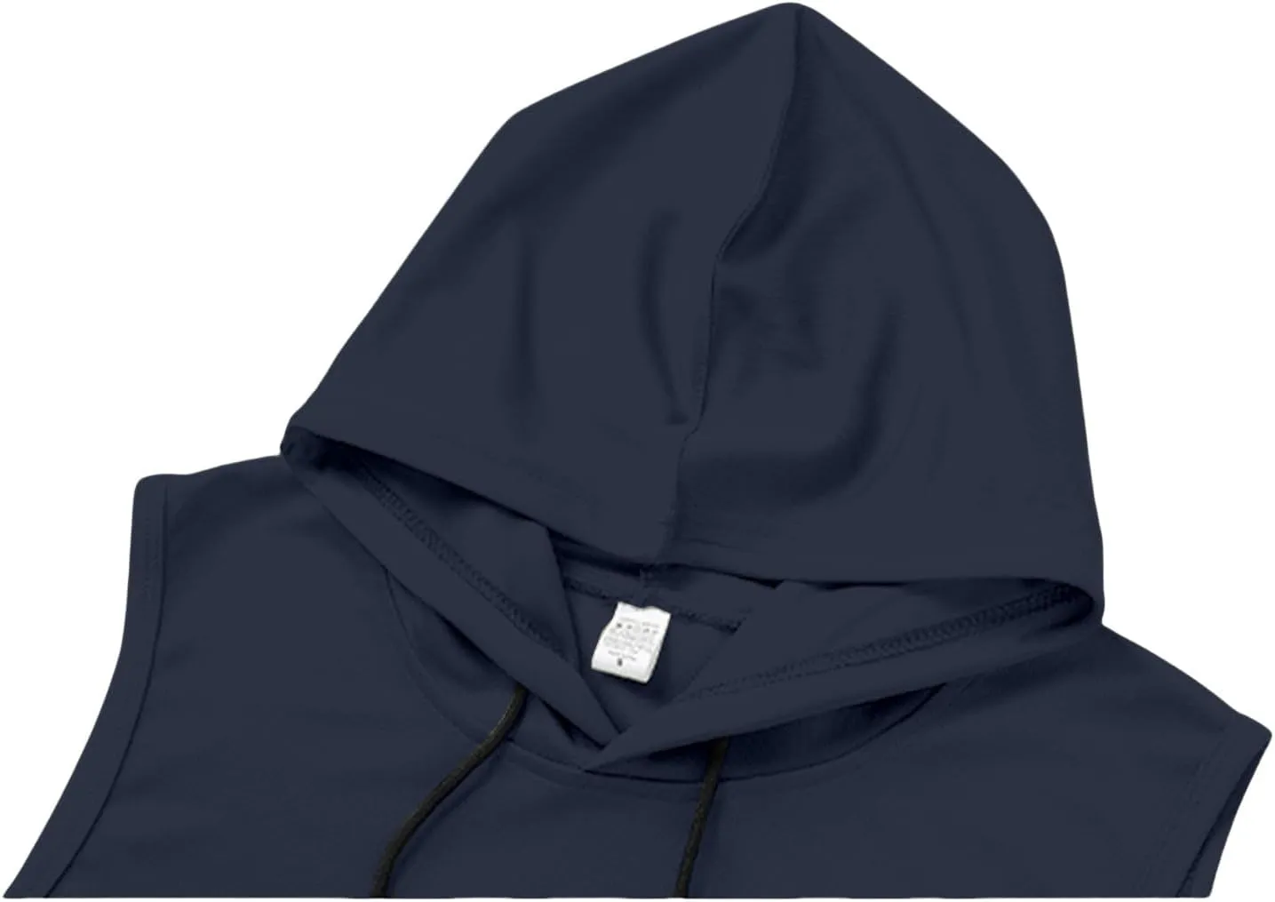 Casual Sleeveless Hoodies for Men Athletic Quick Dry Hooded Shirts Drawstring Pullover Workout Shirts with Pockets