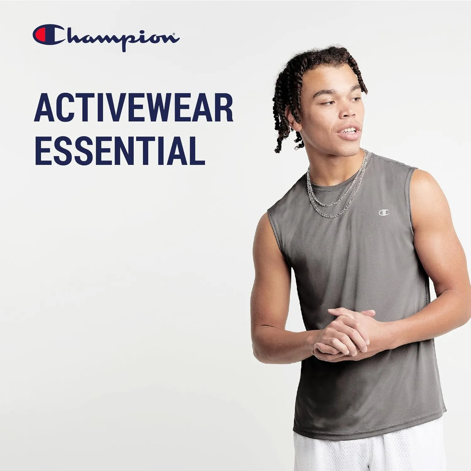 Champion Big and Tall Sleeveless Shirt for Men – 2 Pack Performance Muscle Shirt