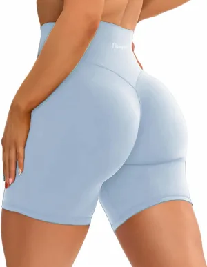 Danysu Hidden Scrunch Shorts for Women 5" No Front Seam Biker Shorts Brazilian Butt Lift