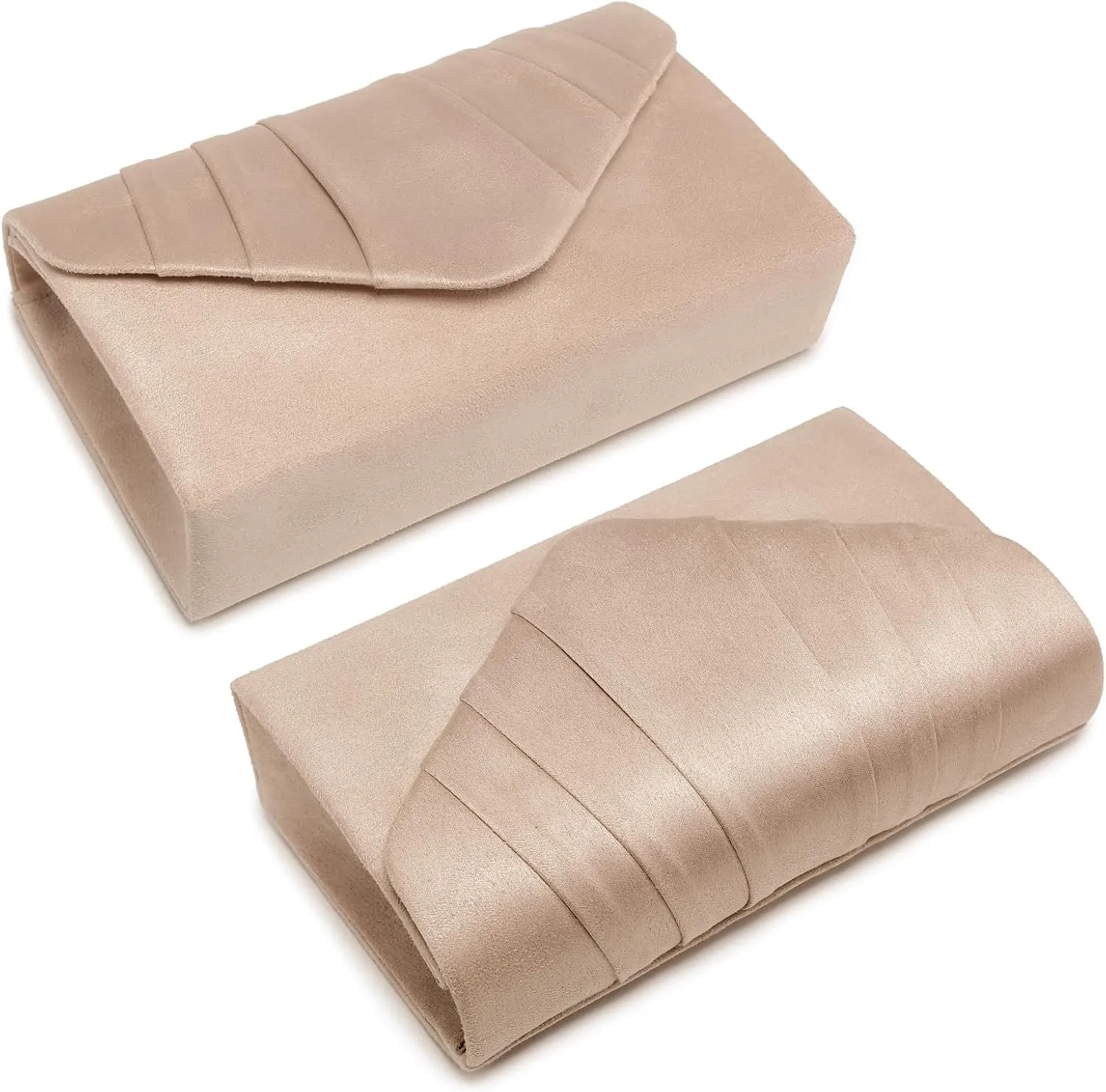 Dasein Women's Evening Bag Pleated Envelope Clutch Handbag Wedding Party Bridal Purse