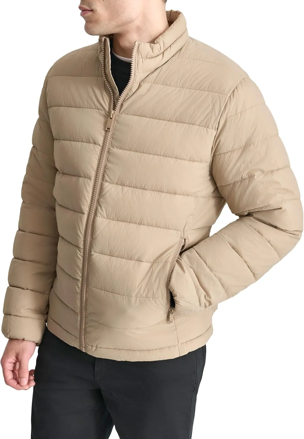 DKNY Mens Light Weight Quilted Puffer Jacket