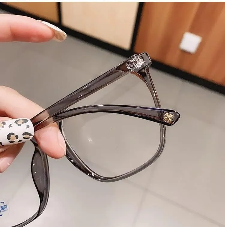 Fatigue Relieve Reading Glasses Blue Light Blocking Computer Readers Oversized Flat Light Mirror Presbyopic Glasses (Color : White, Size :  200)