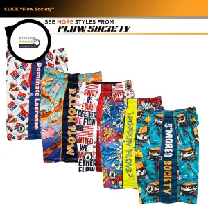 Flow Society Boys NY Hoops Attack Short Blue - Basketball - Athletic Shorts - Gym - Boys