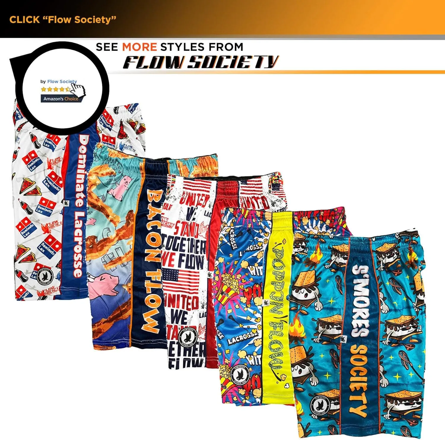 Flow Society Boys NY Hoops Attack Short Blue - Basketball - Athletic Shorts - Gym - Boys