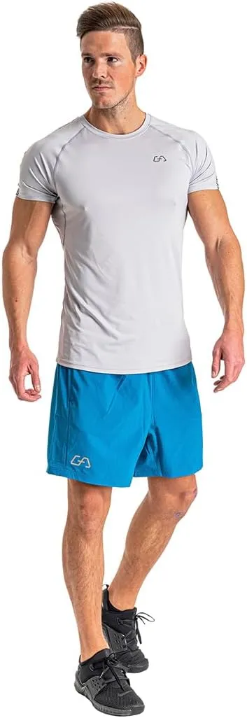 Gym Aesthetics Men's 5 Inch Shorts - Anti-Static Quick Dry Activewear with Pockets Running Gym Workout Shorts