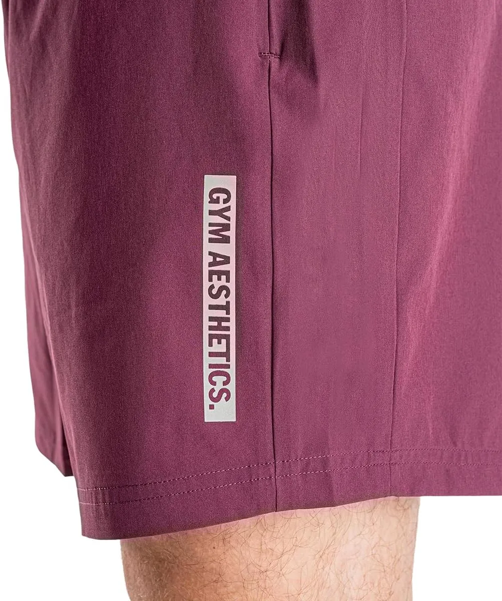 Gym Aesthetics Men's 5 Inch Shorts - Anti-Static Quick Dry Activewear with Pockets Running Gym Workout Shorts