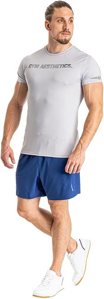 Gym Aesthetics Men's 5 Inch Shorts - Anti-Static Quick Dry Activewear with Pockets Running Gym Workout Shorts