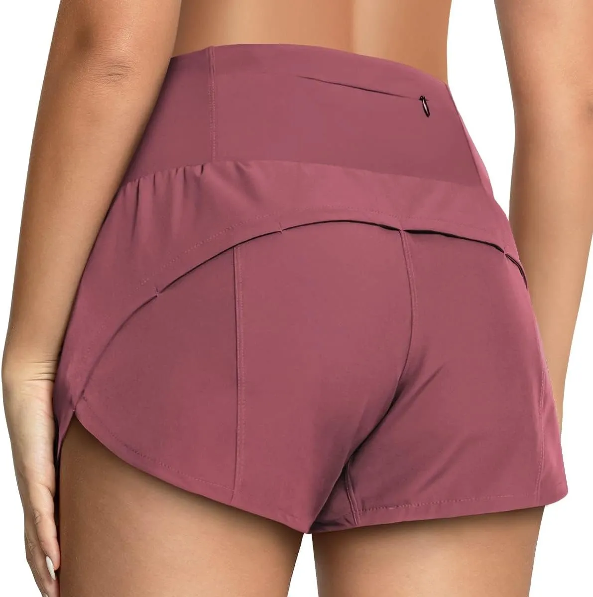 GYM RAINBOW Womens High Waisted Athletic Shorts Lightweight Quick Dry Workout Gym Running Shorts with Pockets