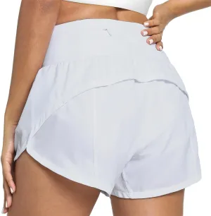 GYM RAINBOW Womens High Waisted Athletic Shorts Lightweight Quick Dry Workout Gym Running Shorts with Pockets