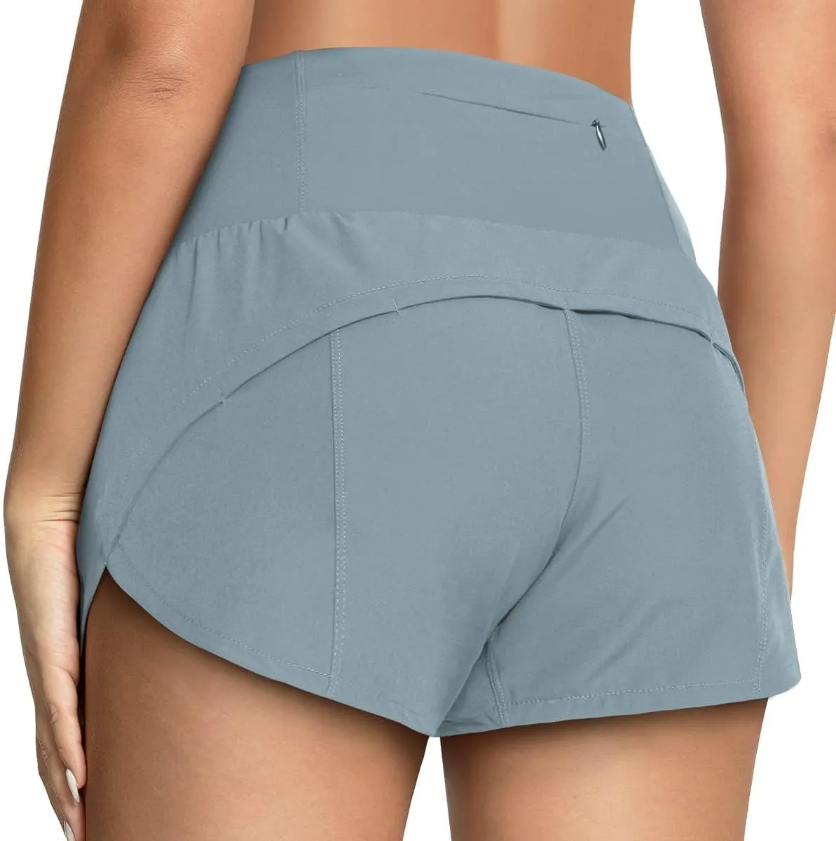 GYM RAINBOW Womens High Waisted Athletic Shorts Lightweight Quick Dry Workout Gym Running Shorts with Pockets
