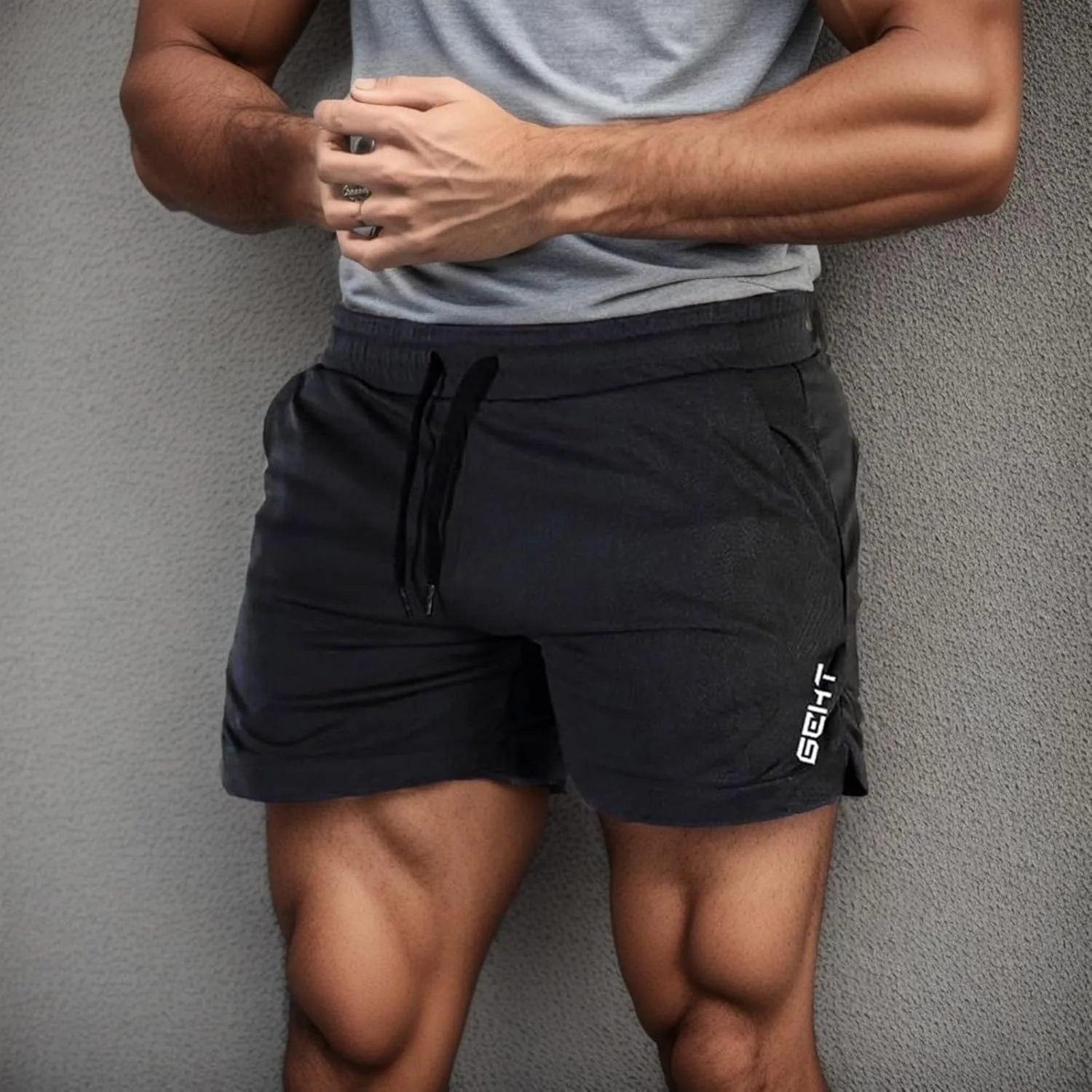 Gym Shorts for Men, Men's 5" Athletic Running Shorts Lightweight Quick Dry Stretch Gym Workout Sweat Shorts with Pockets