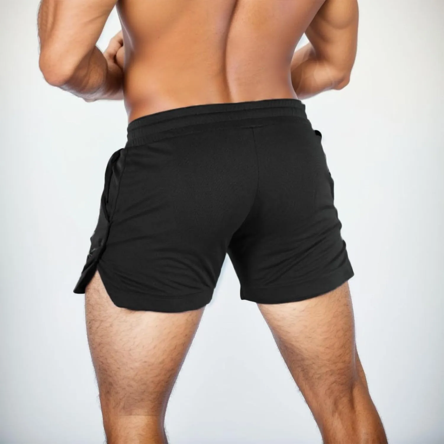 Gym Shorts for Men, Men's 5" Athletic Running Shorts Lightweight Quick Dry Stretch Gym Workout Sweat Shorts with Pockets