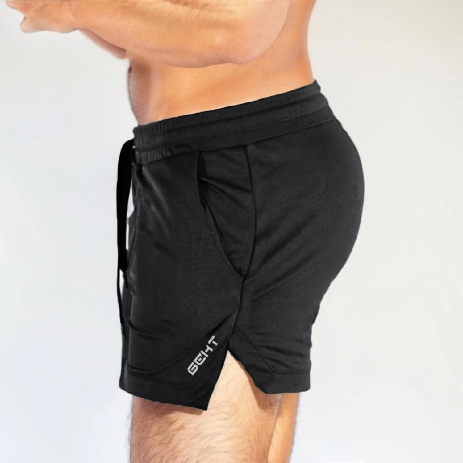 Gym Shorts for Men, Men's 5" Athletic Running Shorts Lightweight Quick Dry Stretch Gym Workout Sweat Shorts with Pockets