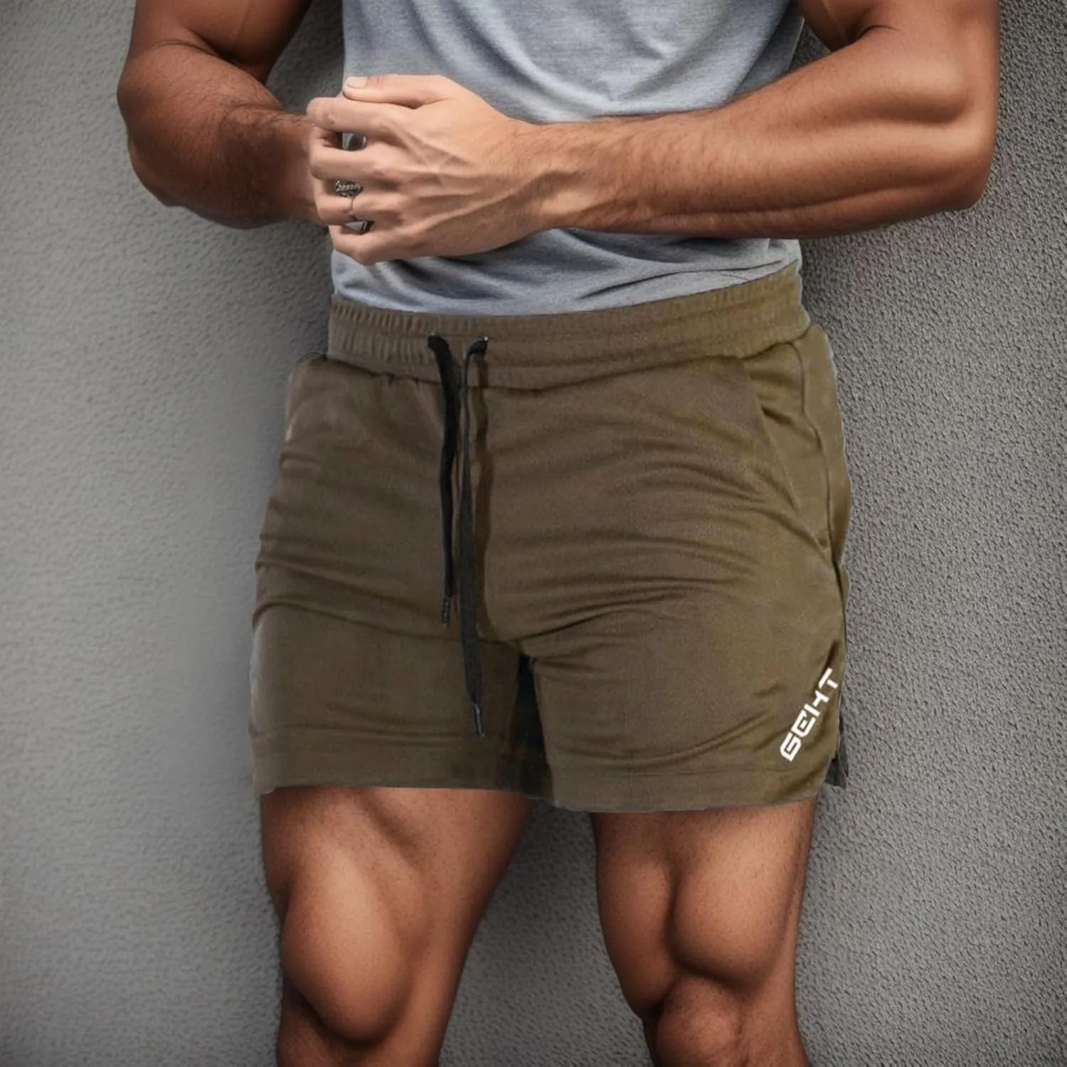 Gym Shorts for Men, Men's 5" Athletic Running Shorts Lightweight Quick Dry Stretch Gym Workout Sweat Shorts with Pockets