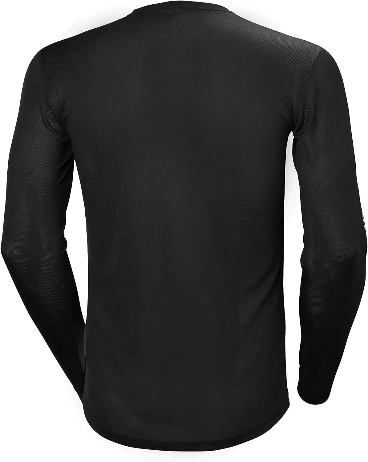 Helly Hansen Men's Lifa Stripe Crew Lightweight Breathable Moisture Wicking Thermal Baselayer, 998 Black - Medium