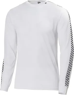 Helly Hansen Men's Lifa Stripe Crew Lightweight Breathable Moisture Wicking Thermal Baselayer, 998 Black - Medium