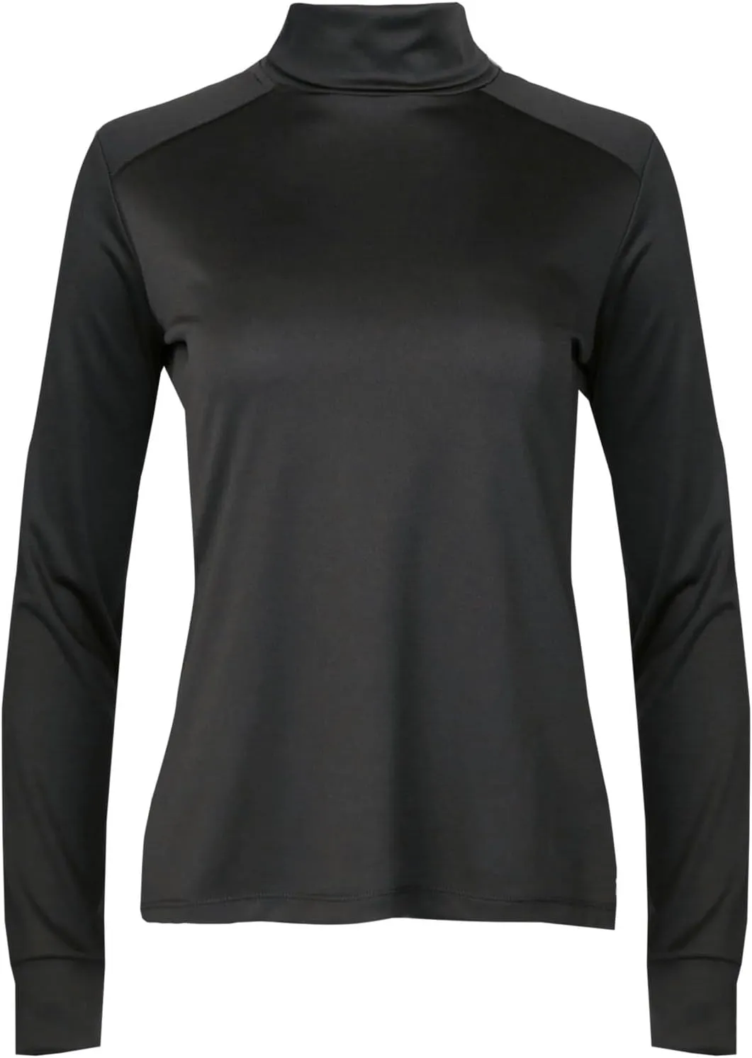 Hot Chillys Women's Peach Skins Solid T-Neck Lightweight Relaxed Fit Base Layer | Moisture-Wicking Long Sleeve Thermal Top