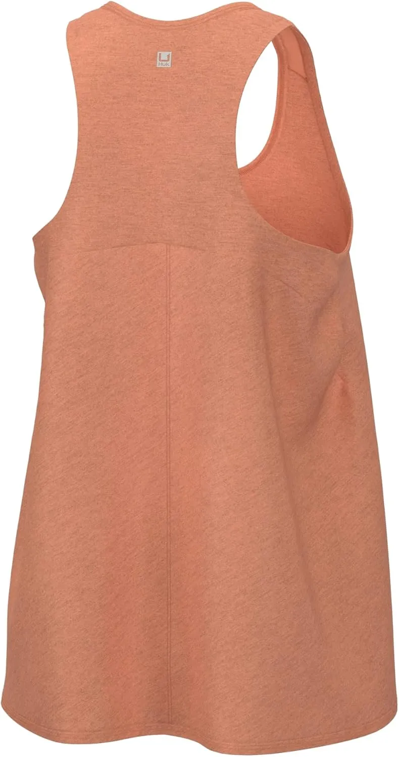 HUK Waypoint Flow, Relaxed Fit Tank Top Shirt for Women