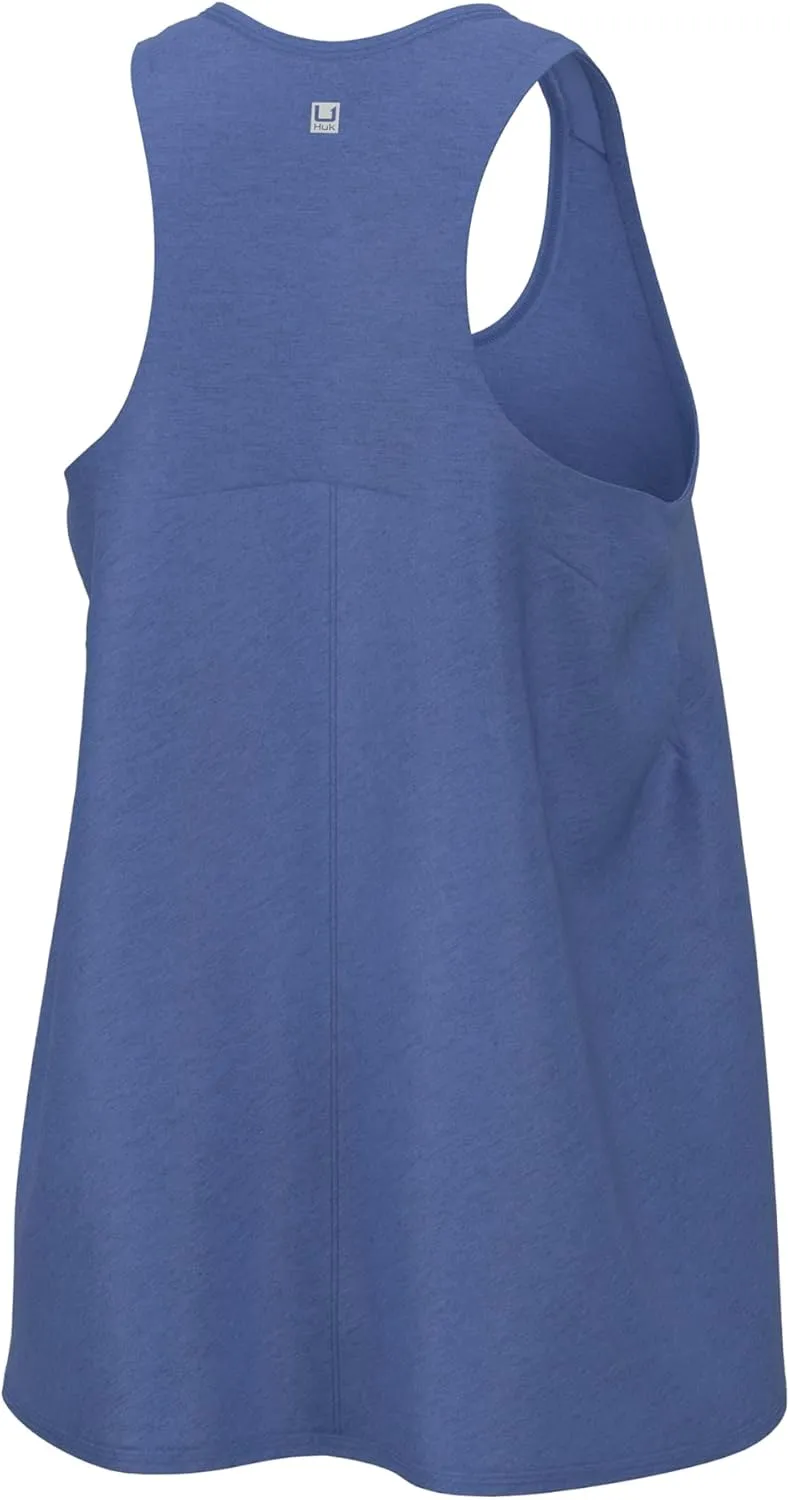 HUK Waypoint Flow, Relaxed Fit Tank Top Shirt for Women