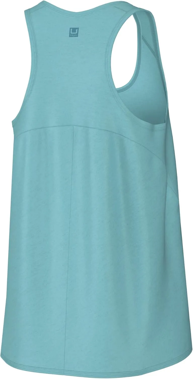 HUK Waypoint Flow, Relaxed Fit Tank Top Shirt for Women