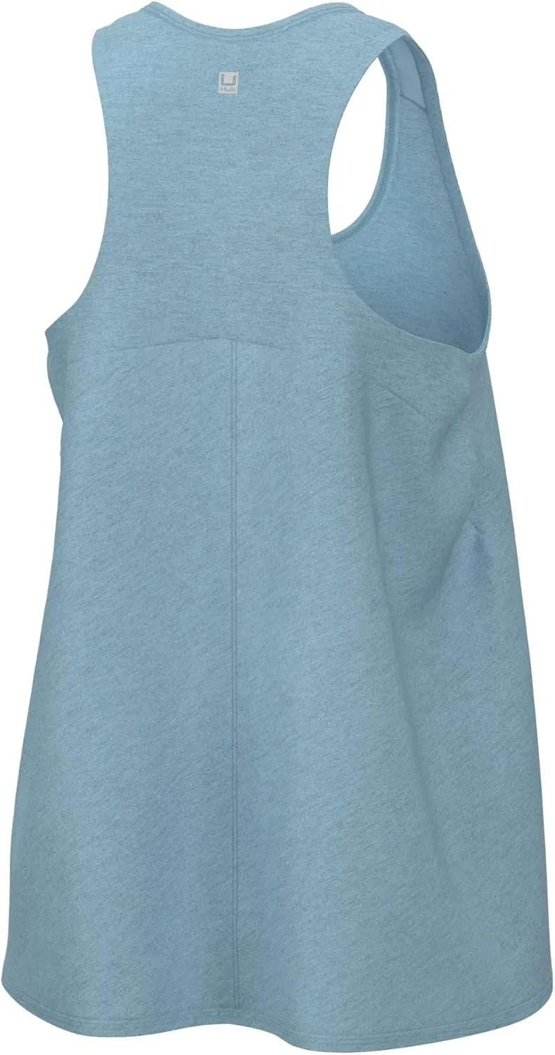 HUK Waypoint Flow, Relaxed Fit Tank Top Shirt for Women