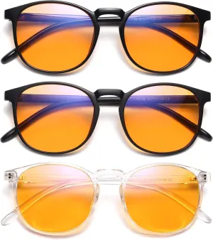 IBOANN Iconic Blue Light Glasses for Woman - Computer Glasses 99% Blue Light Blocking - Anti Eyestrain & UV Glare Protection