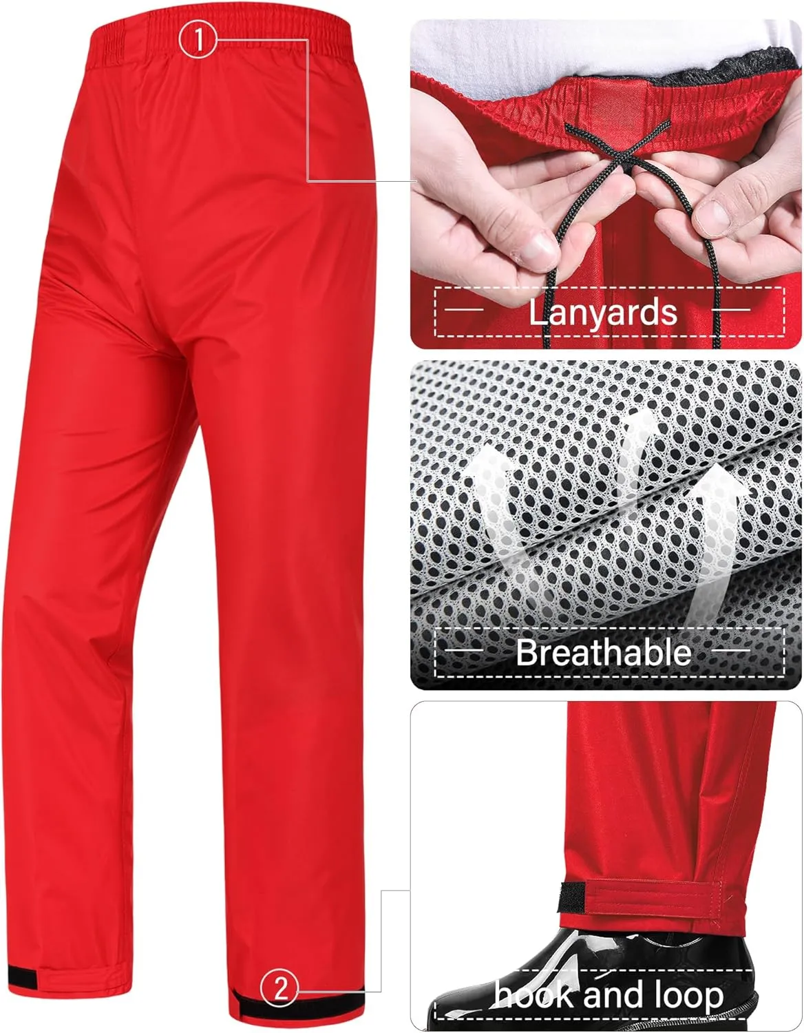 iCreek Rain Suit Waterproof Jacket and Trouser Suit Raincoat for Men and Women Outdoor All-Sport Breathable Anti-storm