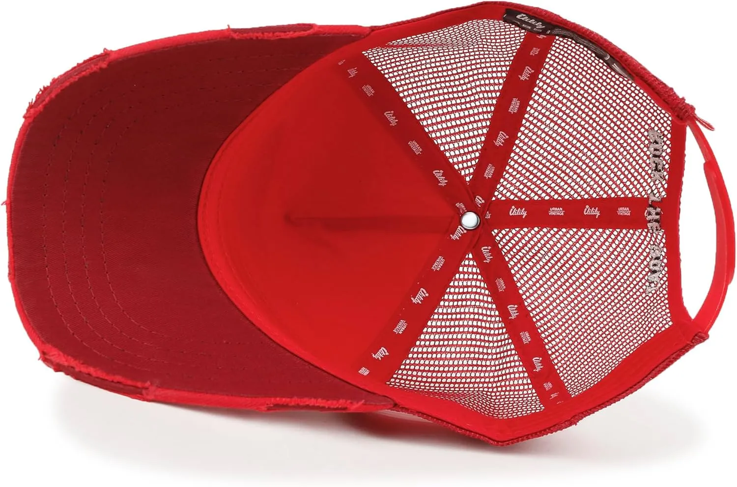 ililily Premium Go with The Flow Embroidery Baseball Cap Vintage Trucker Hat