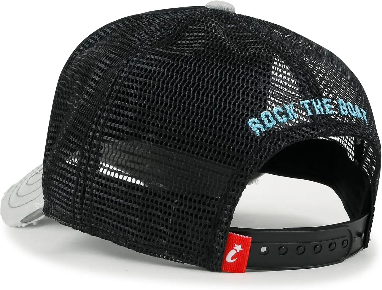 ililily Premium Go with The Flow Embroidery Baseball Cap Vintage Trucker Hat
