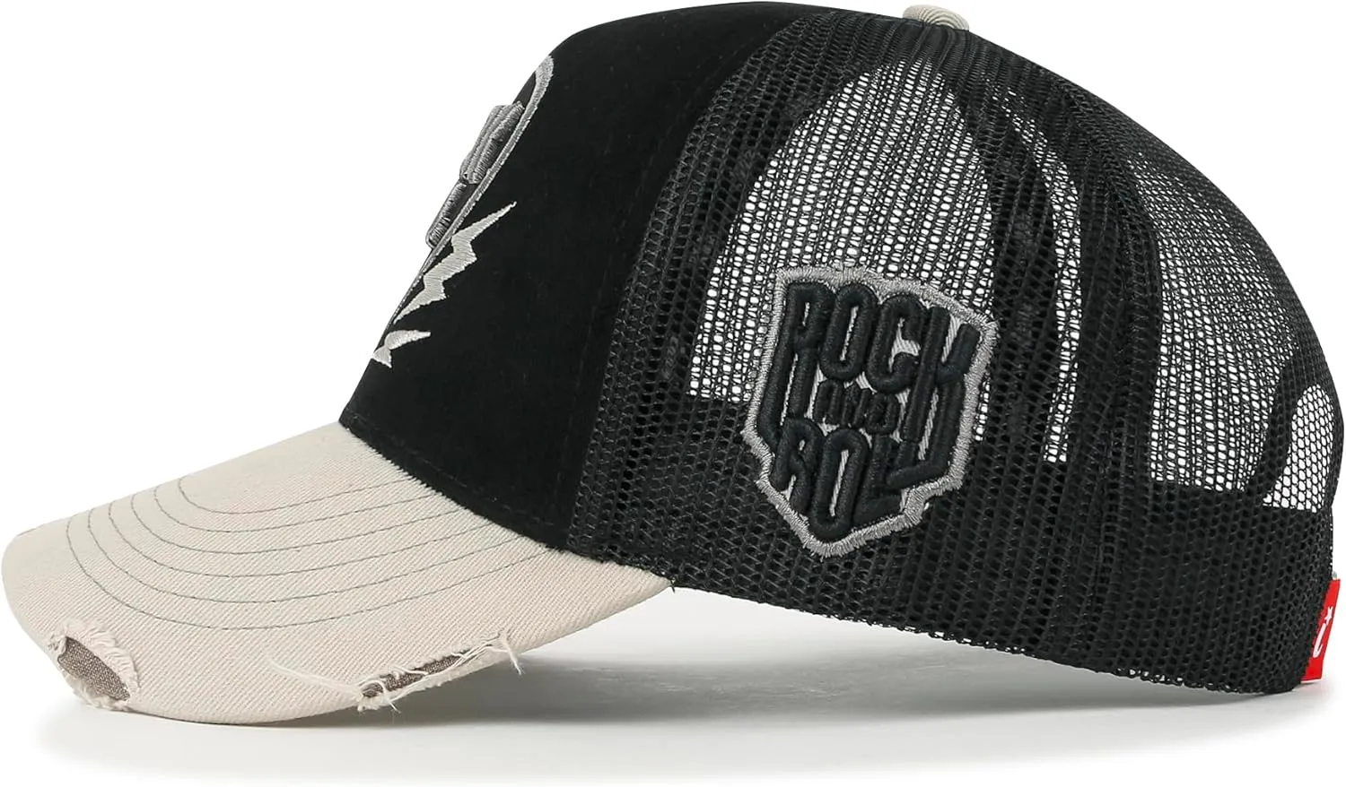 ililily Premium Go with The Flow Embroidery Baseball Cap Vintage Trucker Hat