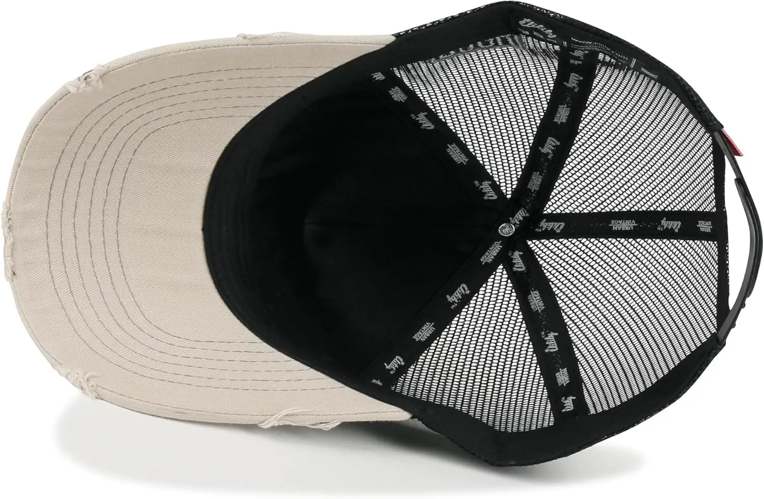 ililily Premium Go with The Flow Embroidery Baseball Cap Vintage Trucker Hat