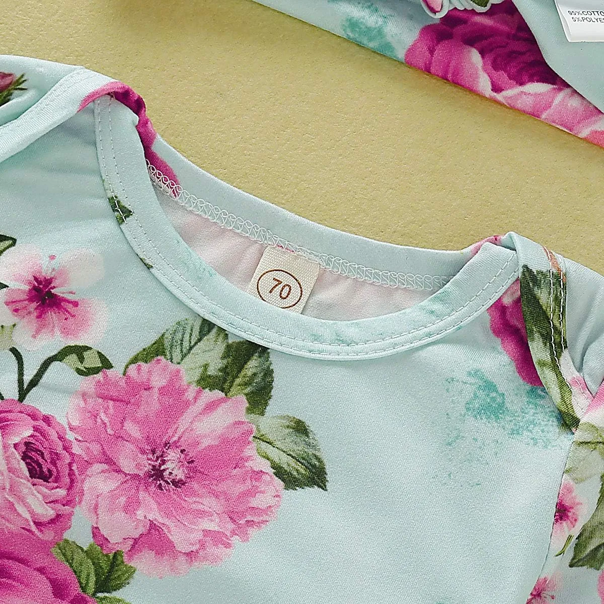 Infant Newborn Baby Girls Floral Sleep Gown Headband Sleepwear Romper Sleeping Bags Outfits