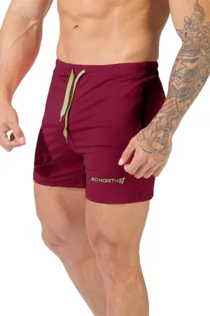 Jed North Men's 4" Inseam Bodybuilding Gym Shorts with Zipper Pockets Powerlifting Gym Shorts